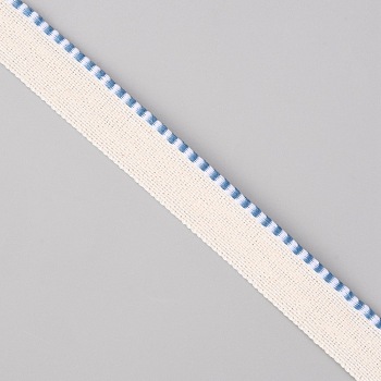 Flat Cotton Book Headbands, for Book Binding Decoration, Steel Blue, 1/2 inch(14x1mm)