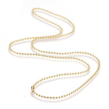 304 Stainless Steel Ball Chain Necklace(X-MAK-R012-02G)-2