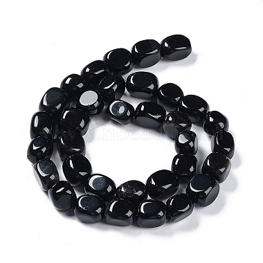 Natural Obsidian Beads Strands(G-C038-02H)-3