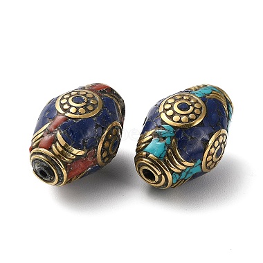 Handgemachte tibetischen Stil Perlen(KK-G473-04AG)-2