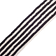 10Strang 2 Farben schwarz und weiß flache runde handgemachte Polymer-Tonperlen(CLAY-CJ0001-36)-1
