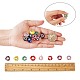 60 pièces 12 couleurs perles européennes faites à la main(LPDL-SZ0001-02P)-7