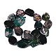teints agate naturelle perles brins(G-Q606-23E-03)-2