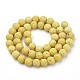 Brins de perles de pierre de lave synthétique(X-G-S277-10mm-18)-2
