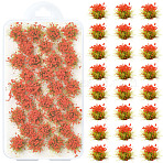 Nylon Mini Grass Tufts, Artificial Grass Model, for DIY Sand Table Materials, Red, 11~16mm(AJEW-WH20120-06A)