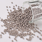 12/0 FGB Grade A Round Glass Seed Beads, Baking Paint, Misty Rose, 2.3x1.5mm, Hole: 1mm, about 48500pcs/pound(SEED-N001-A-1035)