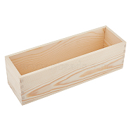 Wooden Box, for Soap Making, Rectangle, BurlyWood, 281x89x81.5mm, Inner Size: 266x75mm(DIY-WH0181-54)