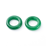 Natural Myanmar Jade/Burmese Jade Beads, Dyed, Ring, 15x3mm, Inner Diameter: 9mm(G-E554-02B)