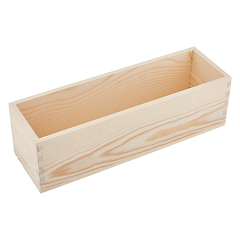 Wooden Box, for Soap Making, Rectangle, BurlyWood, 281x89x81.5mm, Inner Size: 266x75mm