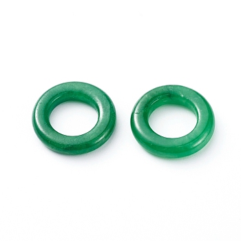 Natural Myanmar Jade/Burmese Jade Beads, Dyed, Ring, 15x3mm, Inner Diameter: 9mm