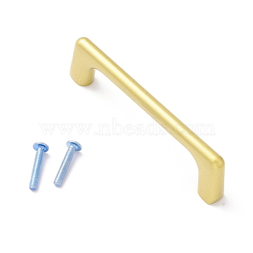 Zinc Alloy T Bar Cabinet Door Knobs, Kitchen Drawer Pulls Cabinet Handles, with Iron Screws, Matte Gold Color, 103x10x28.5mm, Hole: 4mm(FIND-D024-09MG)