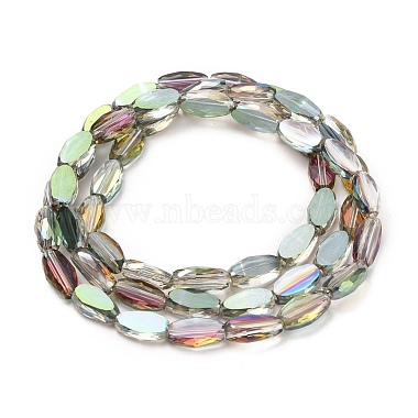 Transparent Electroplate Glass Beads Strands(EGLA-J150-C-HR03)-2