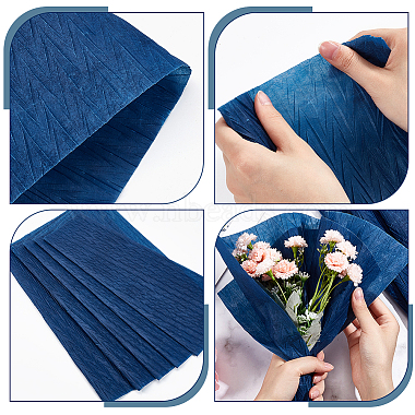 Crepe Paper Flower Packaging Paper(AJEW-WH0472-05B)-4