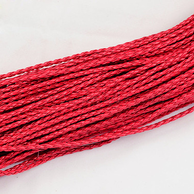 3mm Crimson Imitation Leather Thread & Cord