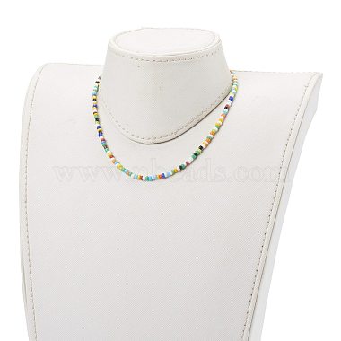 Mixed Styles Round Glass Seed Beaded Necklaces(NJEW-JN03362)-6