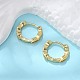 Brass Micro Pave Cubic Zirconia Huggie Hoop Earrings(EJEW-K083-34G-B)-5