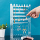 9-Tier Rectangle Transparent Acrylic Earring Display Organizer Stands(EDIS-WH0031-08)-8