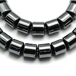 Grade AA Non-magnetic Synthetic Hematite Column Beads Strands, 8x8mm, Hole: 1mm, about 48pcs/strand, 16 inch(G-F161-06D)