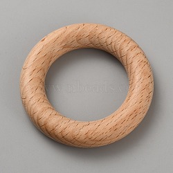 Unfinished Natural Wood Linking Rings, Macrame Wooden Rings, BurlyWood, 69.5x12mm, Inner Diameter: 43.5mm(WOOD-WH20010-02D)