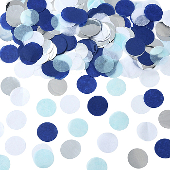 50G Paper Table Scatter Confetti, for Party Decorations, Round, Mixed Color, 26x0.02mm