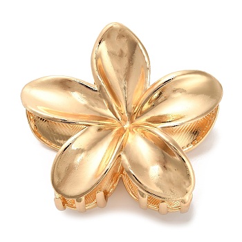 Alloy Claw Hair Clips, Flower, Hair Accessories for Women Girls, Golden, 73x75.5x43.5mm