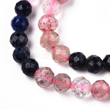 Natural & Synthetic Mixed Gemstone Beads Strands(G-D080-A01-02-30)-3