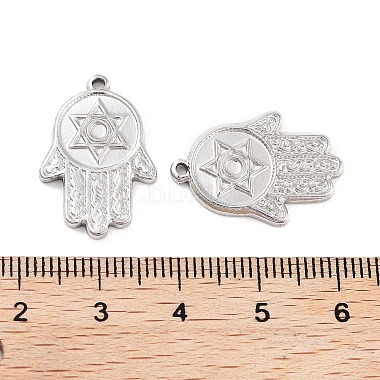 Non-Tarnish 304 Stainless Steel Pendant Cabochon Settings(STAS-P364-05P)-3