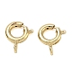Brass Spring Ring Clasps(KK-CBA1AE8-05B-G)-1