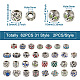 62Pcs 31 Style Alloy Rhinestone European Beads(MPDL-KS0001-03)-4