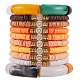 10Pcs 10 Style Handmade Polymer Clay Heishi Beaded Stretch Bracelets Set with Heart(BJEW-SW00036-01)-1