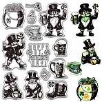 Plastic Stamps, for DIY Scrapbooking, Photo Album Decorative, Cards Making, Stamp Sheets, Gnome, 160x110mm(DIY-WH20018-0349)