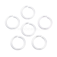 Aluminum Open Jump Rings, Round Ring, Silver, 15x2mm, Inner Diameter: 11mm(FIND-G086-01D-S)