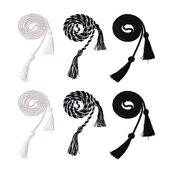 6Pcs 3 Style Polyester Tassel Big Pendant Decorations, for Graduation Ceremony, Mixed Color, 2pcs/style