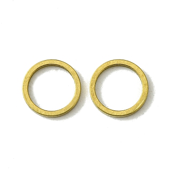 Brass Linking Rings, Flat Ring, Raw(Unplated), 8x0.8mm, Inner Diameter: 6.5mm
