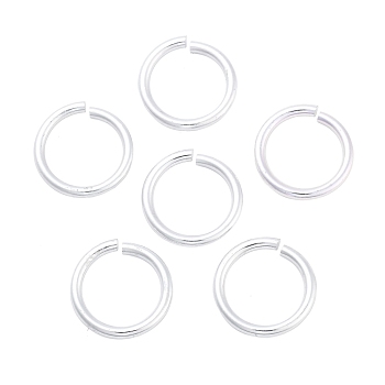 Aluminum Open Jump Rings, Round Ring, Silver, 15x2mm, Inner Diameter: 11mm