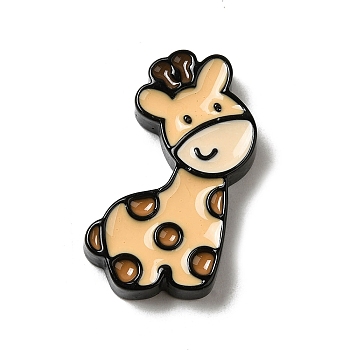 Opaque Resin Cabochons, Cartoon Cabochons, for Jewelry Making, Giraffe, 32x22x5mm