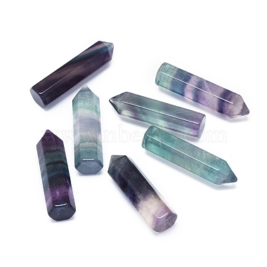 37mm Colorful Bullet Fluorite Beads