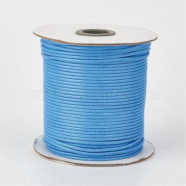 2mm DeepSkyBlue Waxed Polyester Cord Thread & Cord