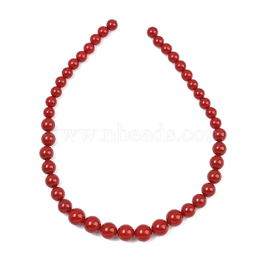 Electroplated Shell Pearl Graduated Beads Strands(BSHE-C011-04-01)-2