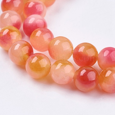 Two Tone Natural Jade Bead Strands(G-R165-8mm-06)-3