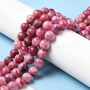 Natural Gemstone Hemimorphite Round Beads Strands(G-L145-6mm-03-01)-4