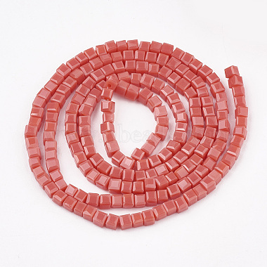 Opaque Solid Color Glass Beads Strands(X-GLAA-S178-10B)-2