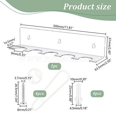 L-shaped Acrylic Baseball Holder(AJEW-WH0009-30)-2