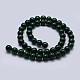 Natural Malachite Beads Strands(G-F571-27A2-8mm)-2