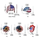 8Pcs 8 Styles Independence Day Acrylic Pendants(OACR-FS0001-67)-4