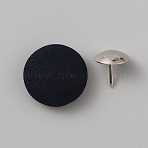 Cloth with Aluminum Buttons, Mushroom Shape, Prussian Blue, 18.5x8mm(BUTT-WH0029-32A-05)