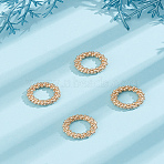 4Pcs Brass Closed Jump Rings, Bubble Ring, Real 14K Gold Plated, 14.5x3mm, 9 Gauge, Inner Diameter: 8mm, 4pcs/set(KK-LP0004-37)