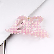Hair Claw Clip, PVC Ponytail Hair Clip for Girls Women, Pink, 43x93x42mm(WG30343-05)