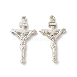 CCB Plastic Pendants, Cross, Nickel, 37x20x4mm, Hole: 1.2mm(X-CCB-H8332)