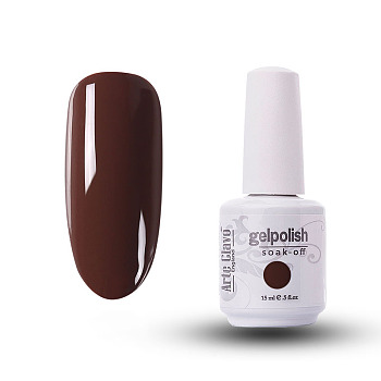 15ml Special Nail Gel, for Nail Art Stamping Print, Varnish Manicure Starter Kit, Coconut Brown, Bottle: 34x80mm